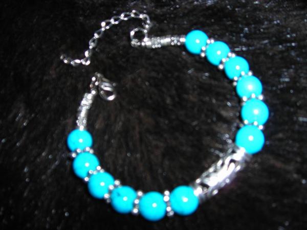 Turquoise Tibet bracelet  7811